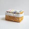 Facial Squares Fabric Bin - Violet Sunset