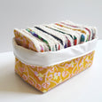 Facial Squares Fabric Bin - Violet Sunset