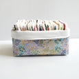 Facial Squares Fabric Bin - Flower Fields
