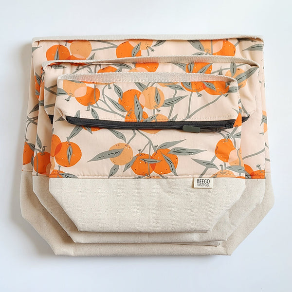 Tangerines Insulated Washable Lunch Bag