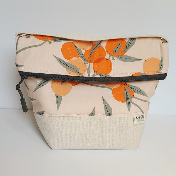 *WONKY* Tangerines Insulated Washable Lunch Bags