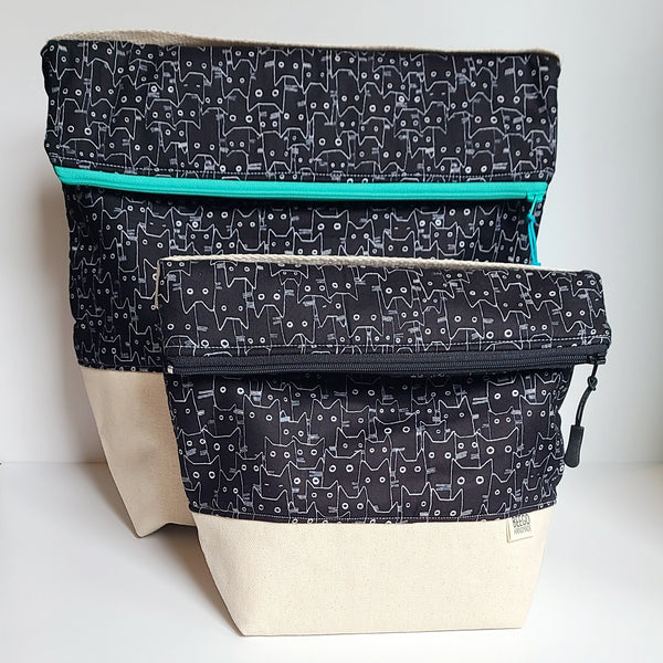 Black Cats Insulated Washable Lunch Bag