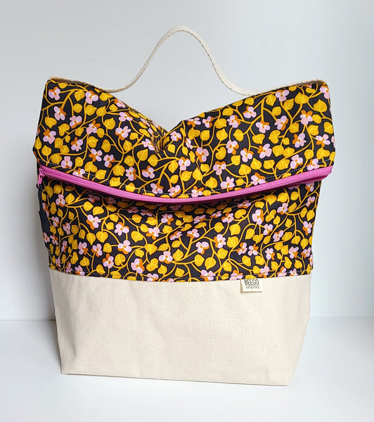 Sunrise Violets Insulated Washable Lunch Bag