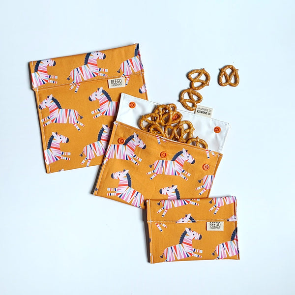 Zippy Zebras Snack Bag