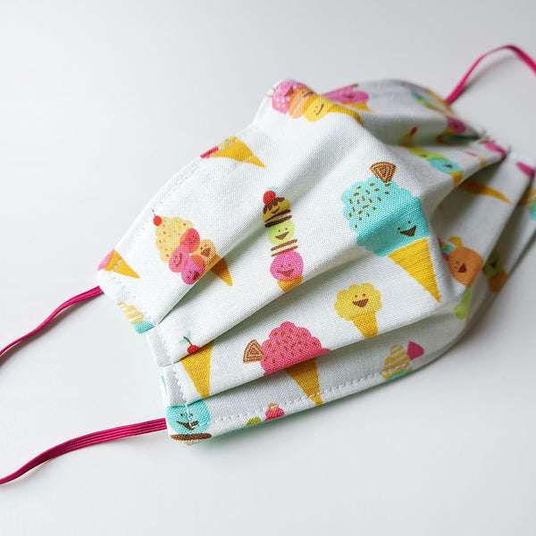 Kid's Ice Cream Cotton Face Mask