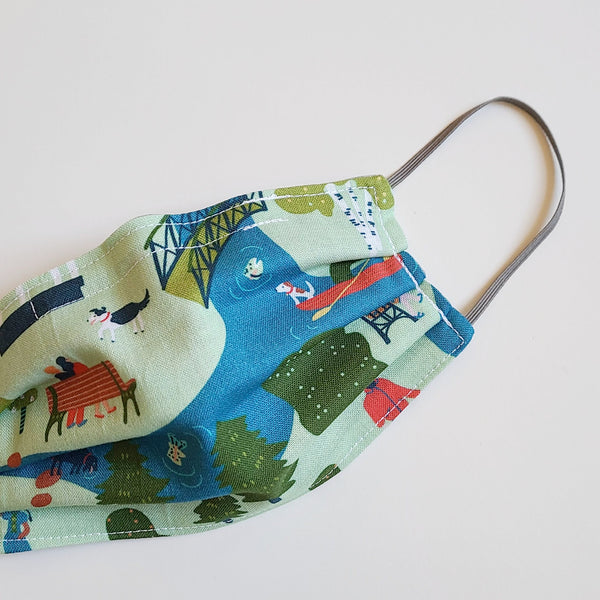 Kid's Walk in the Park Cotton Face Mask