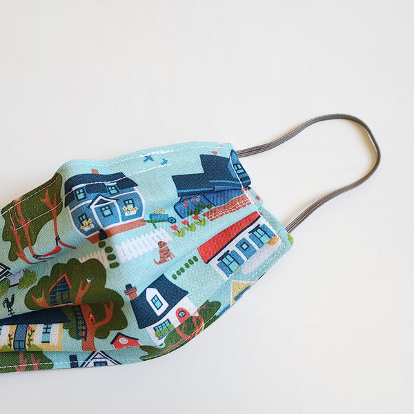 Kid's Neighborhood Cotton Face Mask