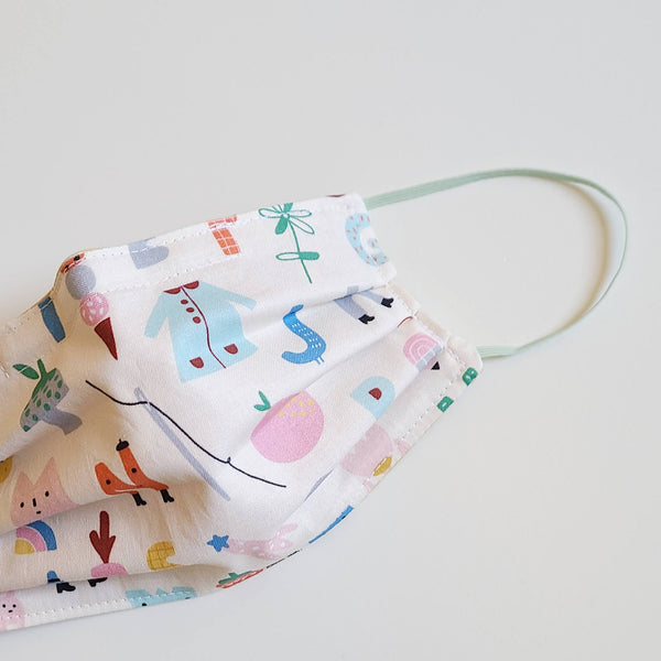Kid's Alphabet Cotton Face Mask