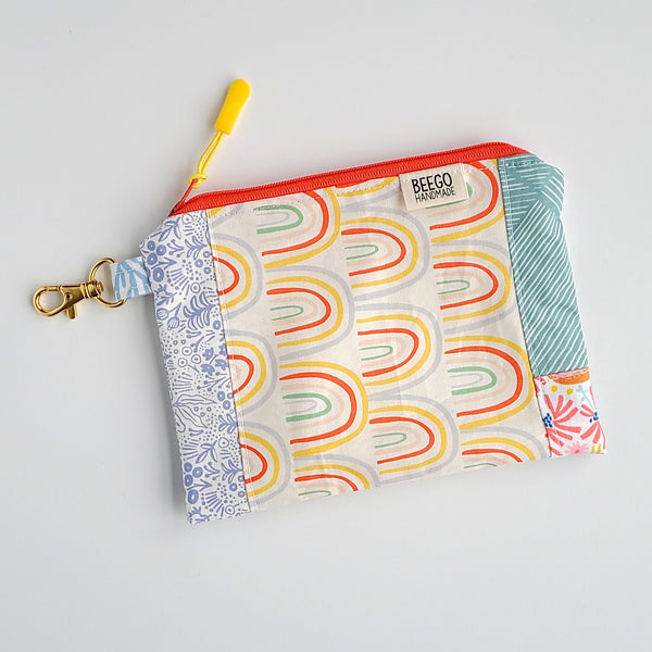 #37 - Rainbows and Florals Mix and Match Clip-On Pouch