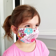 Festive Poinsettia Cotton Face Mask (Adult and Kid's)
