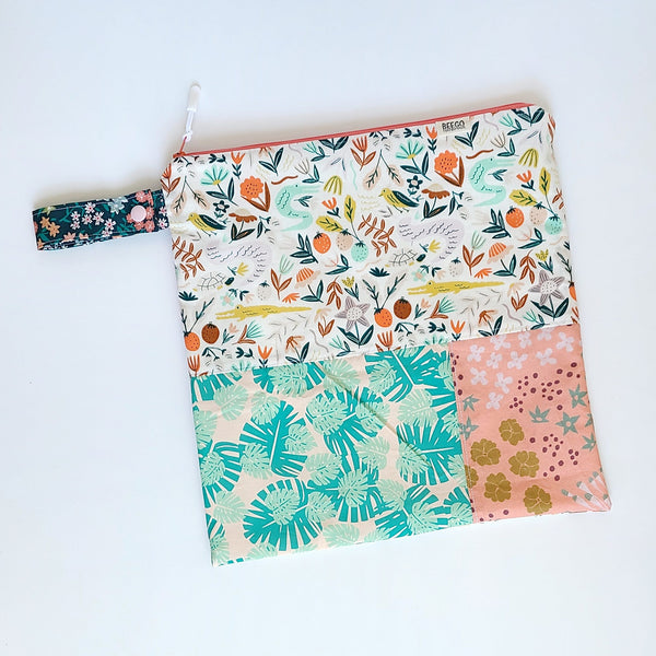 #9 - Monstera Wetlands Mix and Match Square Wet Bag