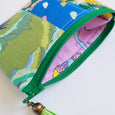 #40 - Floral and Blue Mix and Match Keyring Coin Purse