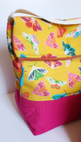 WONKY Mustard Moths Insulated Washable Lunch Bag - Standard Size