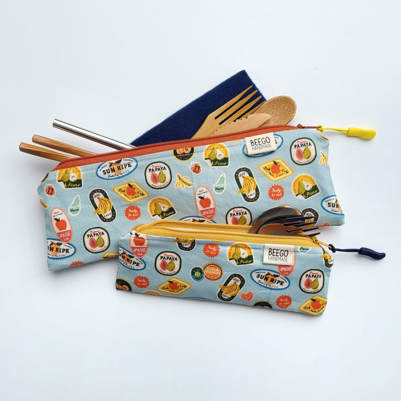 Fruit Stickers Cutlery Pouch (Standard and Kids)