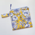 Blue and Yellow Floral Wet Bag