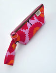 Pink Abstract Floral Paci Pouch