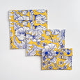 Blue and Yellow Floral Snack Bag