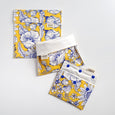 Blue and Yellow Floral Snack Bag