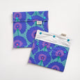 Blue Abstract Flowers Snack Bag