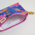 Vibrant Floral Clip-On Pouch