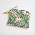 Art Deco Floral Clip-On Pouch