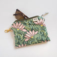 Art Deco Floral Clip-On Pouch