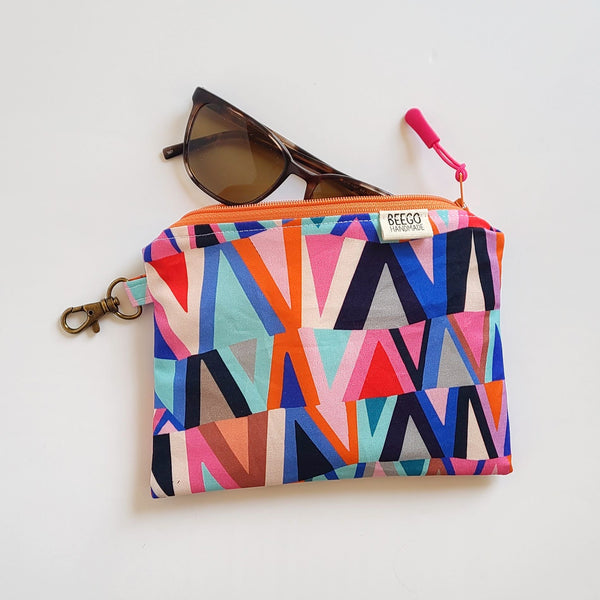 Mod Triangles Clip-On Pouch