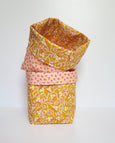 Reversible Fabric Bin - Violet Sunset