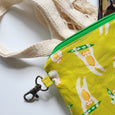 Green Sloths Clip-On Pouch