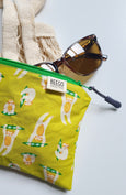 Green Sloths Clip-On Pouch