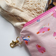 Pink Capybara Clip-On Pouch