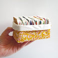 Facial Squares Fabric Bin - Violet Sunset