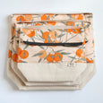 *WONKY* Tangerines Insulated Washable Lunch Bags