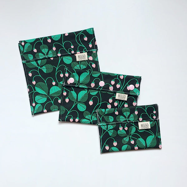 Strawberry Vines Snack Bag