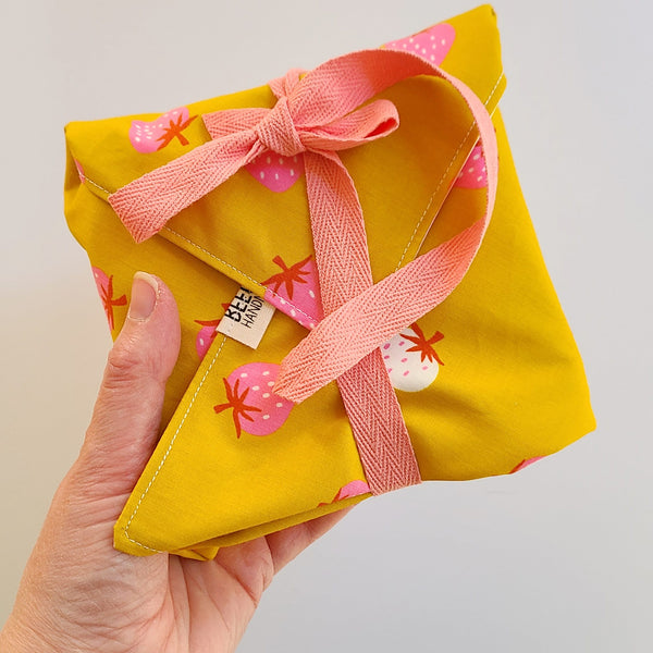 Golden Strawberry Toss Sandwich Wrap