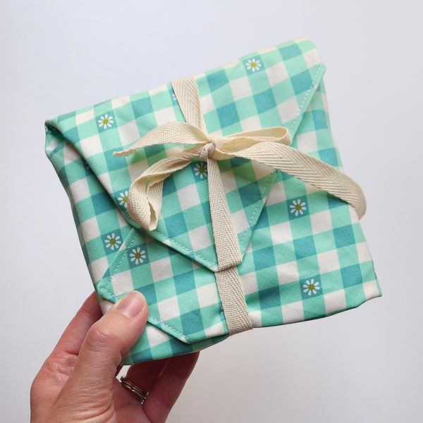 Blue Gingham Sandwich Wrap