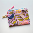 Purple Blackbird Clip-On Pouch
