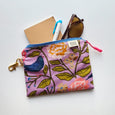Purple Blackbird Clip-On Pouch