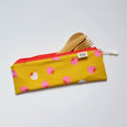 Golden Strawberry Toss Cutlery Pouch