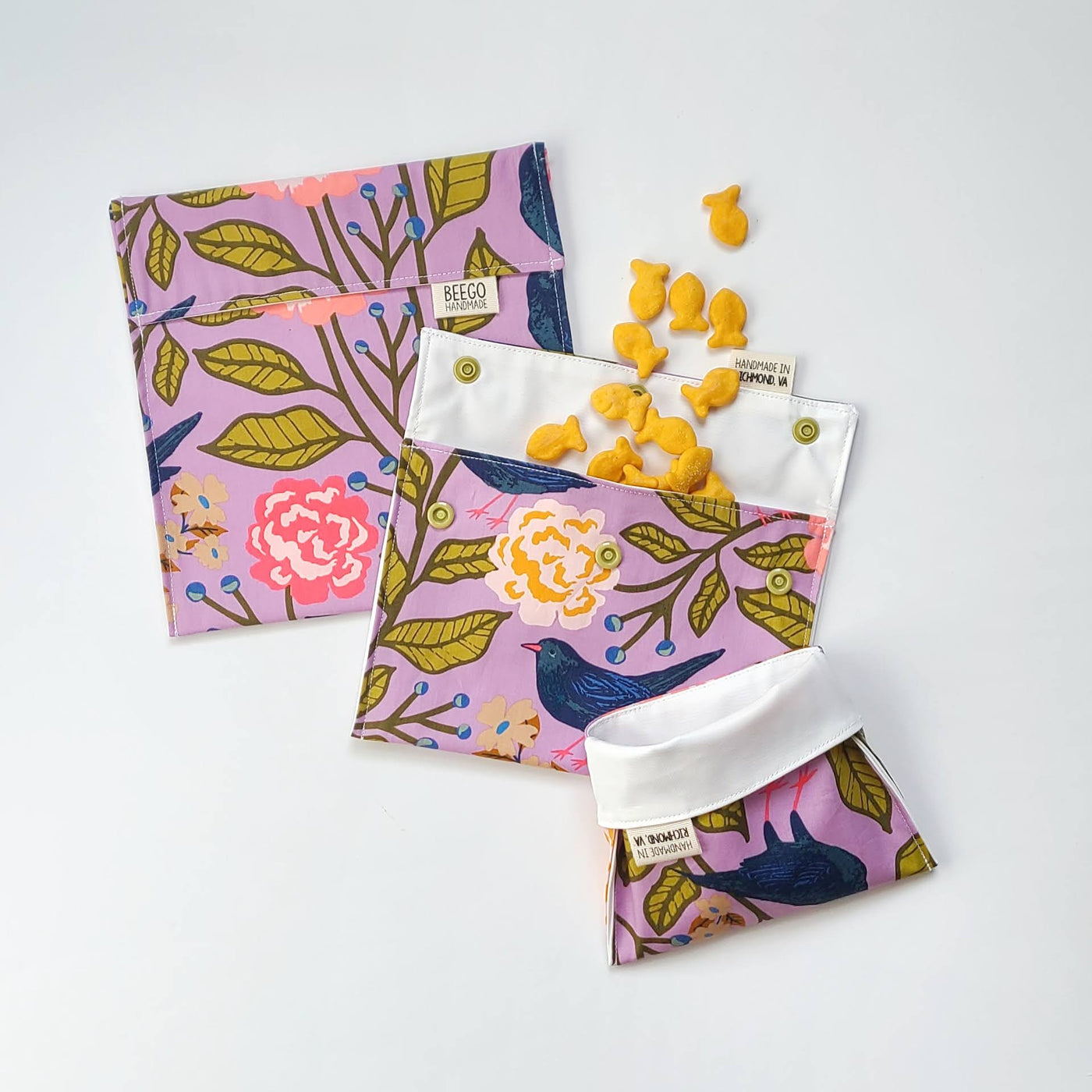 Purple Blackbird Snack Bag
