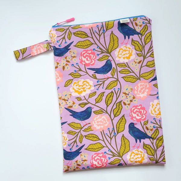 Purple Blackbird Wet Bag