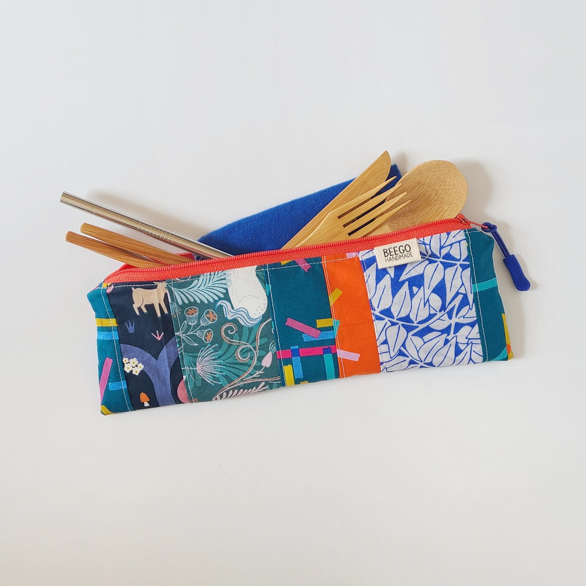 #2 - Mix and Match Divided Cutlery Pouch – Beego Handmade