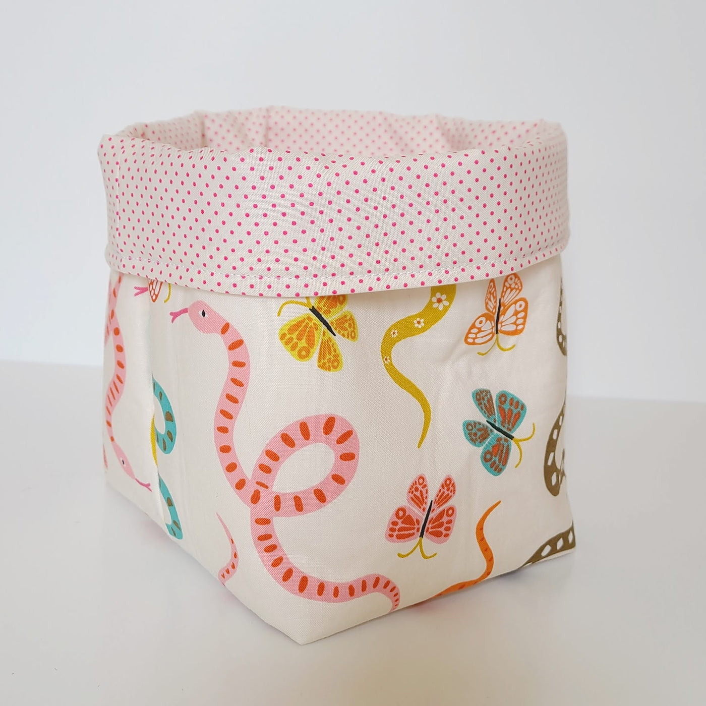 #63 Mix and Match Reversible Fabric Bin