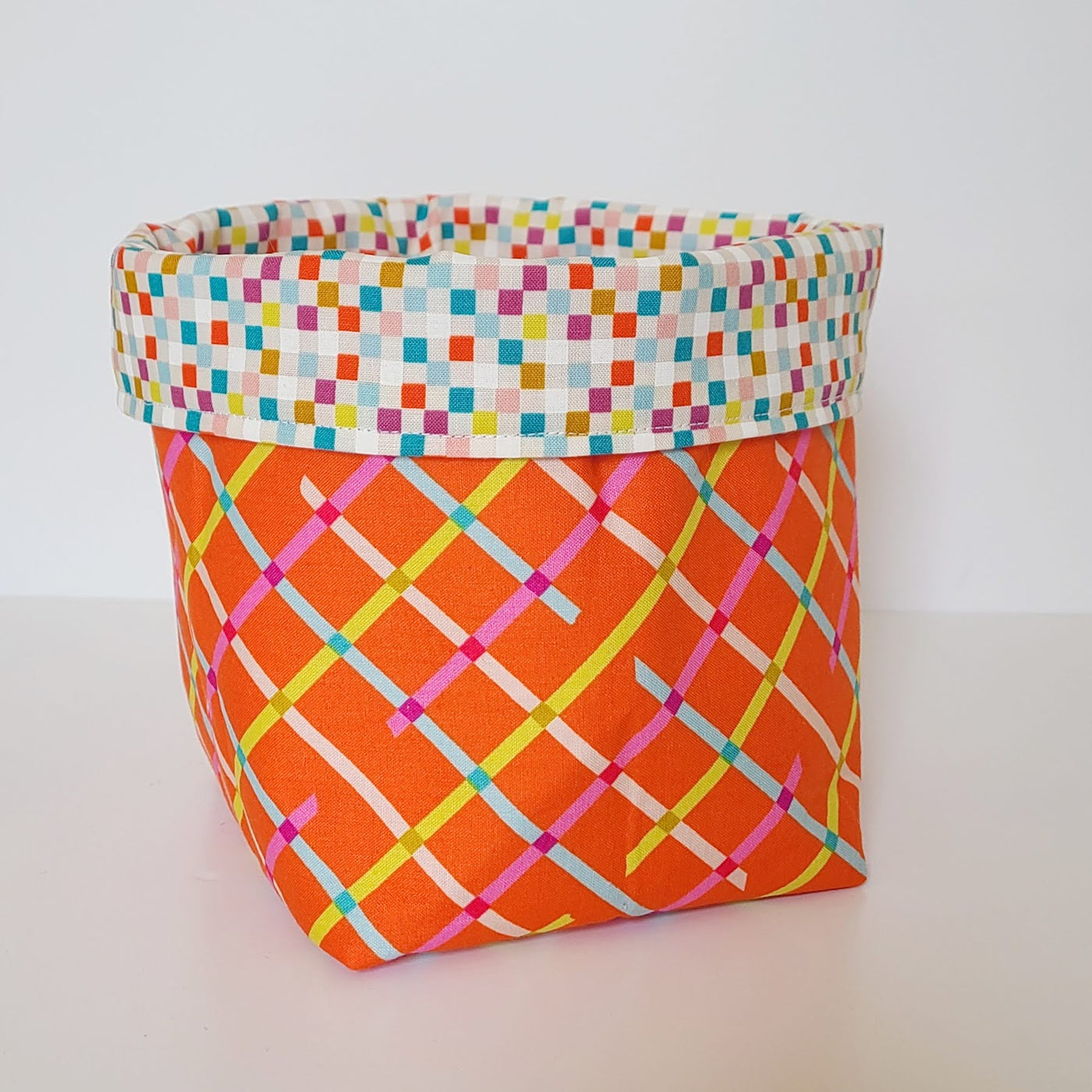 #65 Mix and Match Reversible Fabric Bin