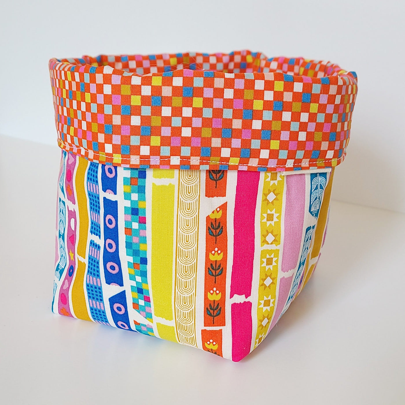 #66 Mix and Match Reversible Fabric Bin