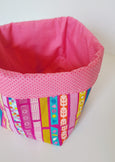 #68 Mix and Match Reversible Fabric Bin