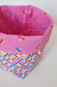 #72 Mix and Match Reversible Fabric Bin