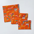Orange Washi Tape Snack Bag