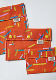 Orange Washi Tape Snack Bag