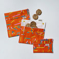 Orange Washi Tape Snack Bag